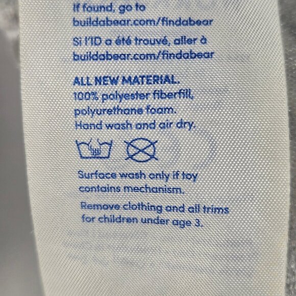 Build A Bear Toothy Shark Plush Stuffed Animal Gray White Child Safe Eyes - Picture 12 of 13